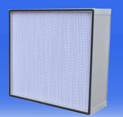 有隔板高效過濾器主要用于捕集0.5um以下的顆粒灰塵及各種懸浮物